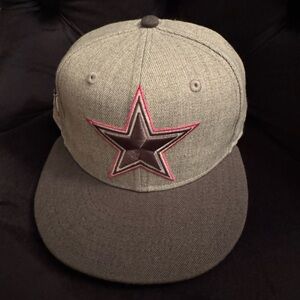 Dallas Cowboys Women’s New Era Pink & Grey Hat. Lids. Breast cancer awareness. 🧢